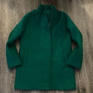 NWOT J Crew Factory Kelly Green Wool City Coat